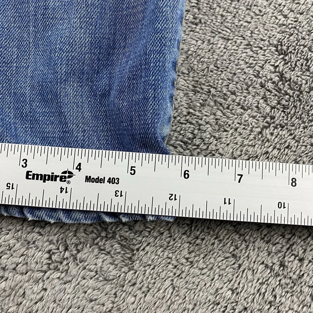Levis 510‎ Skinny Jeans Mens 31x32 Blue Medium Wash Mid Rise Distressed